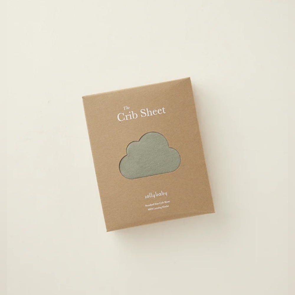 (NIB) Solly Baby - Crib Sheet - Ivy Green